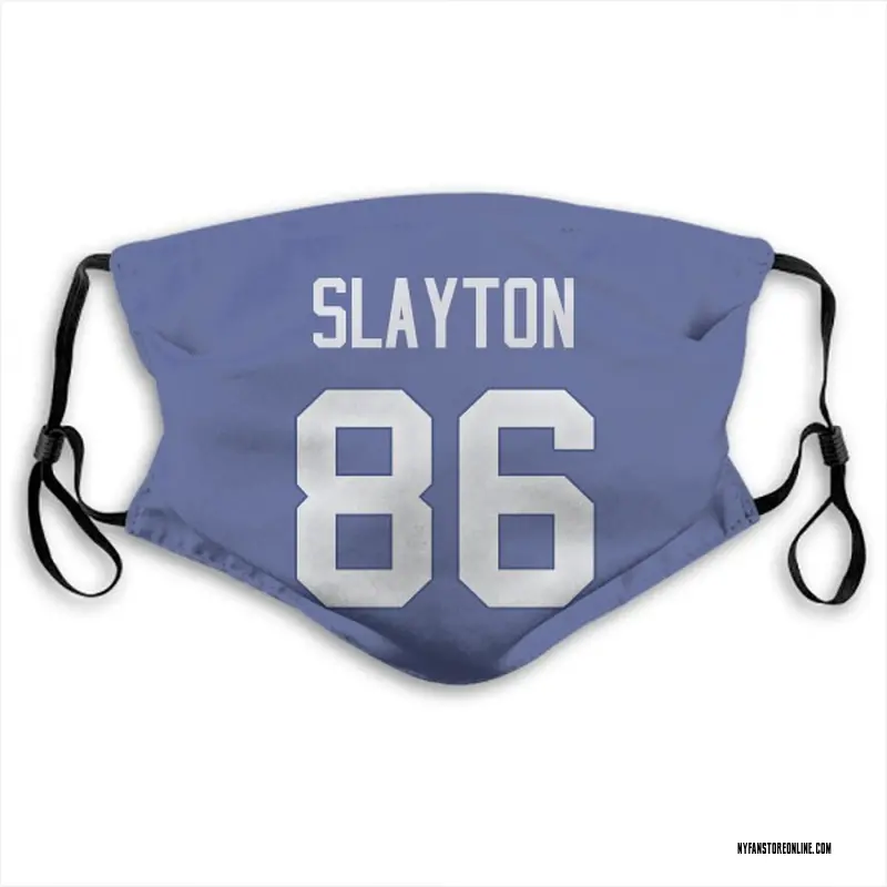 Darius Slayton Name & Number Royal Blue New York Giants Face Mask