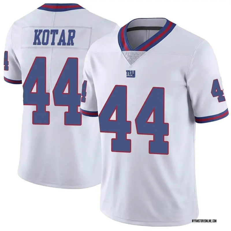 Men's White Limited Doug Kotar New York Color Rush Jersey
