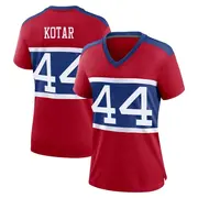 Women's Red Game Doug Kotar New York Century Alternate Jersey