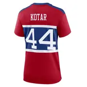 Women's Red Game Doug Kotar New York Century Alternate Jersey