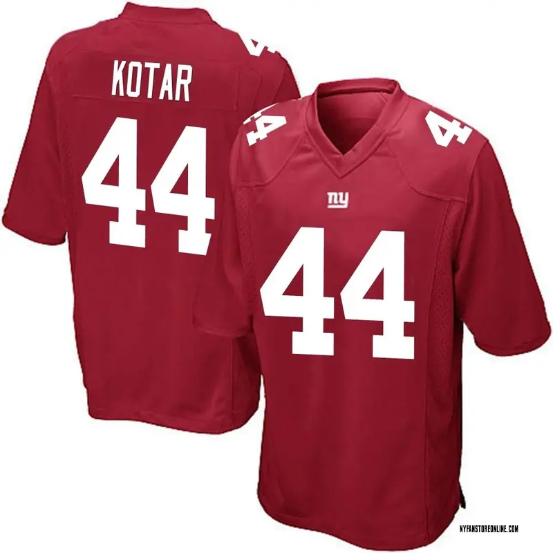 Youth Red Game Doug Kotar New York Alternate Jersey